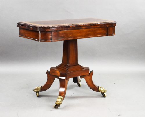 Regency Rosewood Card Table