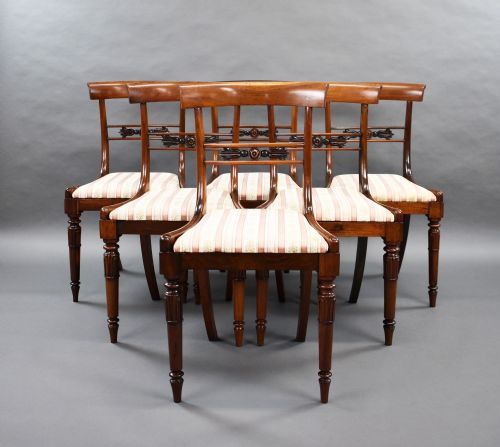 Set of 6 William IV Rosewood Dining Chairs