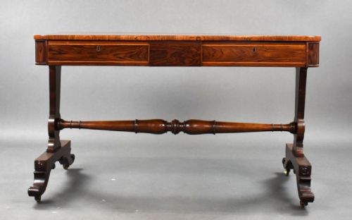 REGENCY ROSEWOOD LIBRARY TABLE - ADDITIONAL PHOTO 1