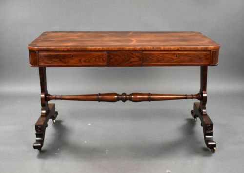 REGENCY ROSEWOOD LIBRARY TABLE - ADDITIONAL PHOTO 4