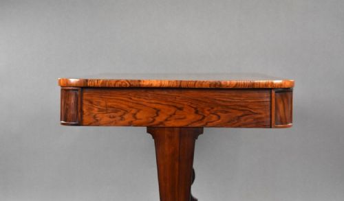 REGENCY ROSEWOOD LIBRARY TABLE - ADDITIONAL PHOTO 6