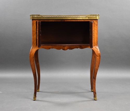 ANTIQUE FRENCH MARQUETRY SIDE CABINET - ADDITIONAL PHOTO 2