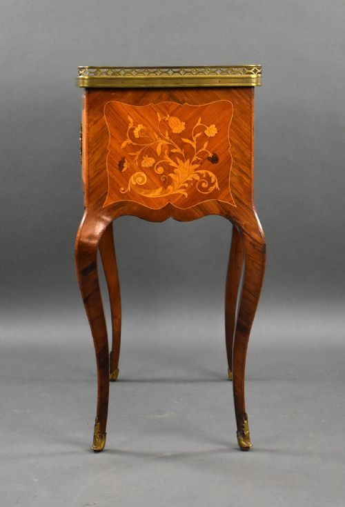 ANTIQUE FRENCH MARQUETRY SIDE CABINET - ADDITIONAL PHOTO 3