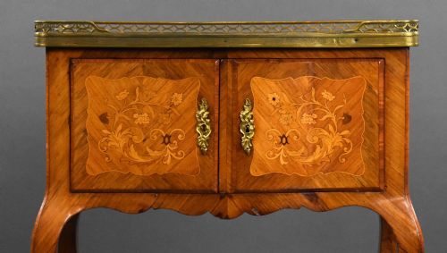 ANTIQUE FRENCH MARQUETRY SIDE CABINET - ADDITIONAL PHOTO 7
