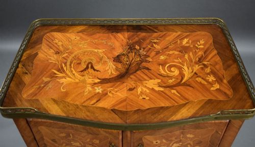 ANTIQUE FRENCH MARQUETRY SIDE CABINET - ADDITIONAL PHOTO 10