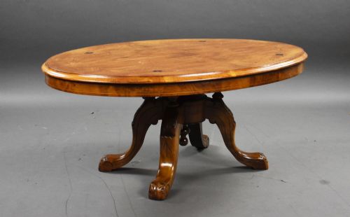 Victorian Walnut Inlaid Coffee Table