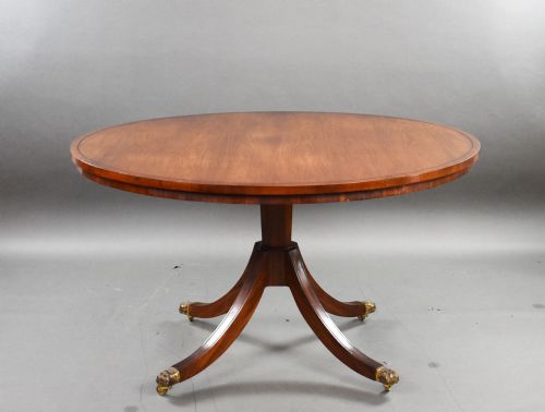 Large Rosewood Circular Dining Table
