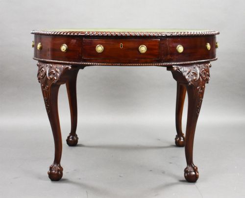 ANTIQUE EDWARDIAN MAHOGANY DRUM TABLE - ADDITIONAL PHOTO 7