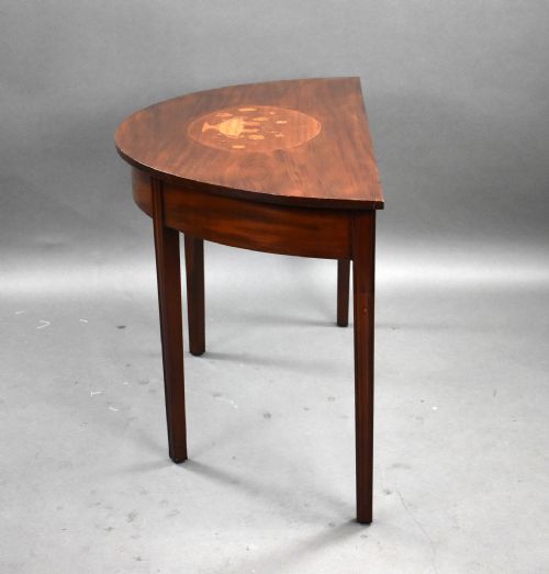 PAIR OF GEORGE III MAHOGANY INLAID CONSOLE TABLES - ADDITIONAL PHOTO 4
