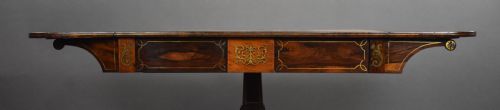 REGENCY ROSEWOOD BRASS INLAID SOFA TABLE - ADDITIONAL PHOTO 7