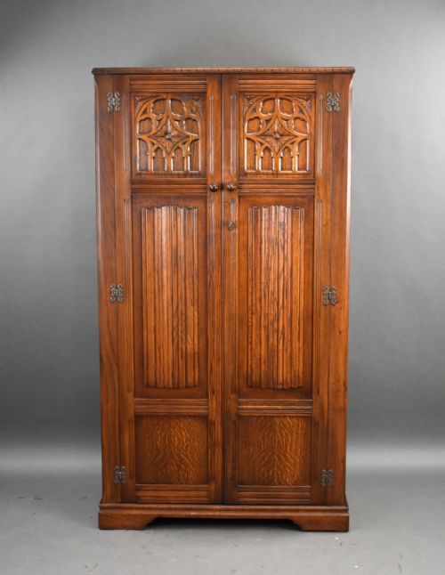 Antique Carved Oak Wardrobe