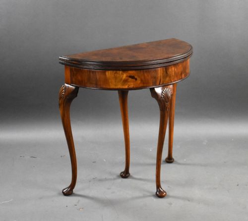 1920s Burr Walnut Card Table
