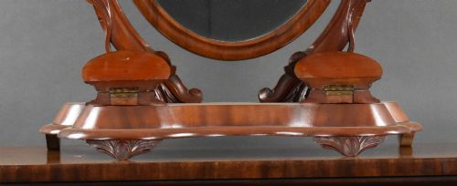 VICTORIAN MAHOGANY TOILET MIRROR - ADDITIONAL PHOTO 2
