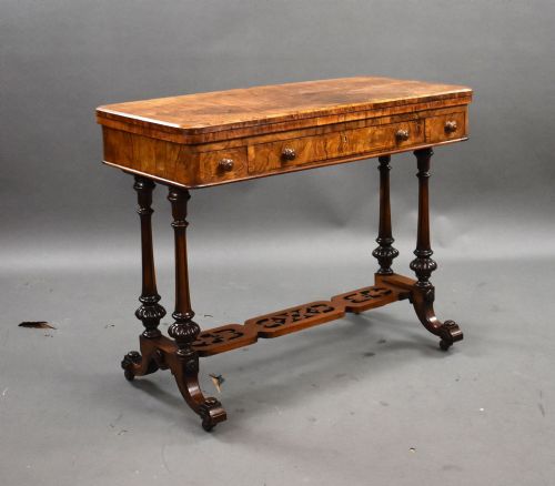 Victorian Walnut Inlaid Card Table