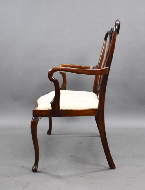 fig 3. Edwardian Mahogany Chair Back Settee