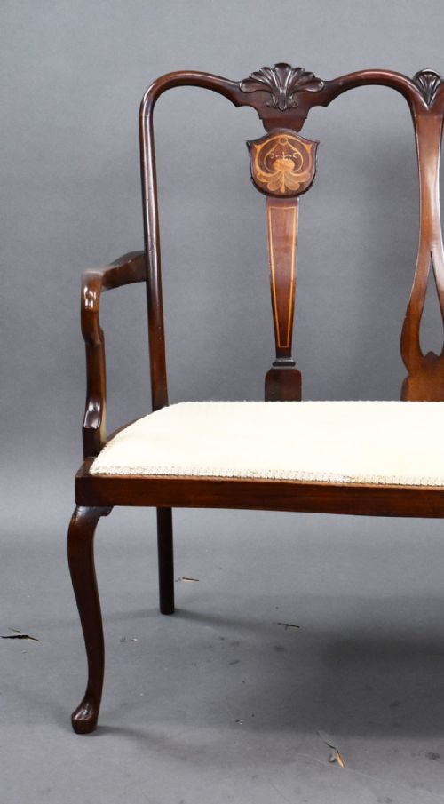 fig 4. Edwardian Mahogany Chair Back Settee