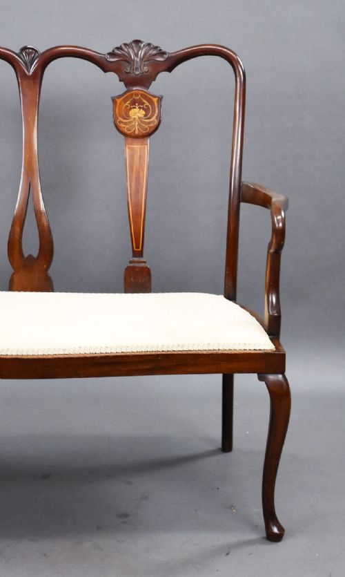 fig 5. Edwardian Mahogany Chair Back Settee