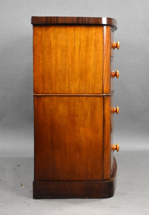 fig 2. Victorian Mahogany Bow Front Chest of Drawers