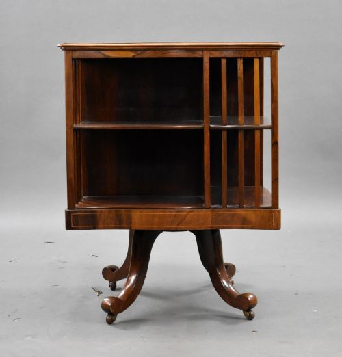 EDWARDIAN MAHOGANY REVOLVING BOOKSTAND - ADDITIONAL PHOTO 1