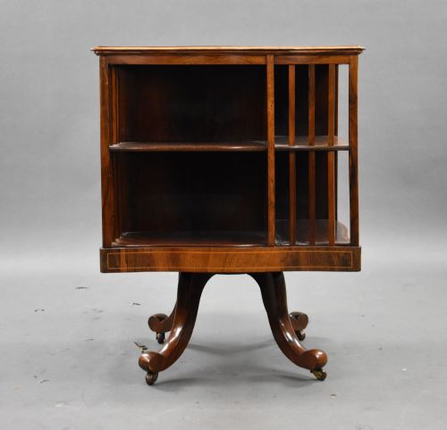 EDWARDIAN MAHOGANY REVOLVING BOOKSTAND - ADDITIONAL PHOTO 3