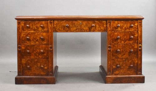 fig 1. Victorian Burr Walnut Desk