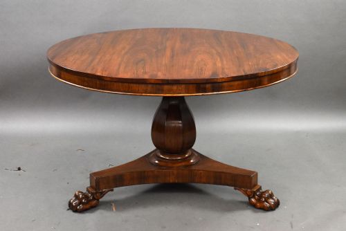 fig 1. William IV Rosewood Circular Breakfast Table