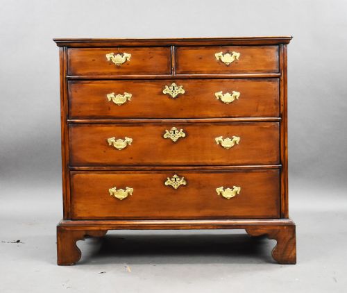 fig 1. Queen Anne Walnut Chest of Drawers
