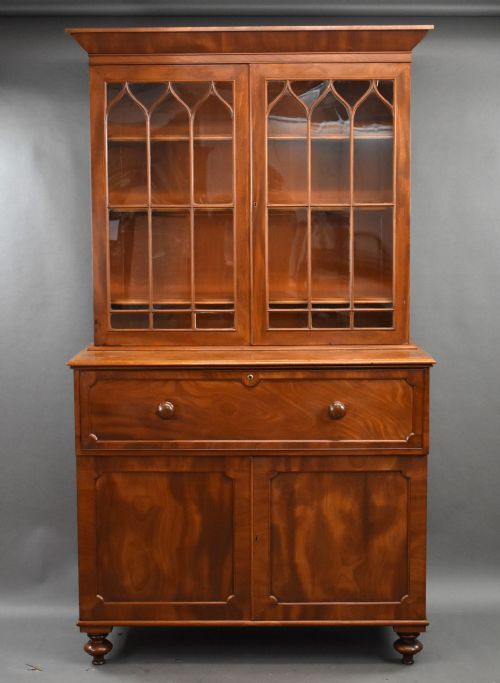 Early Victorian Mahoganysecretaire Bookcase
