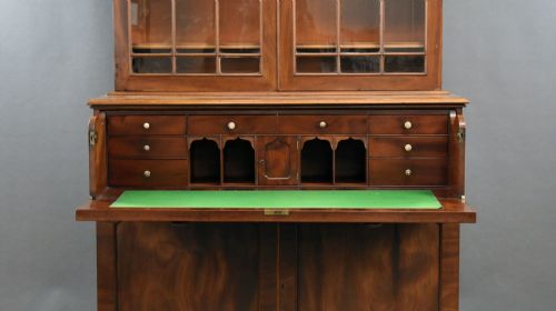 fig 4. Early Victorian MahoganySecretaire Bookcase