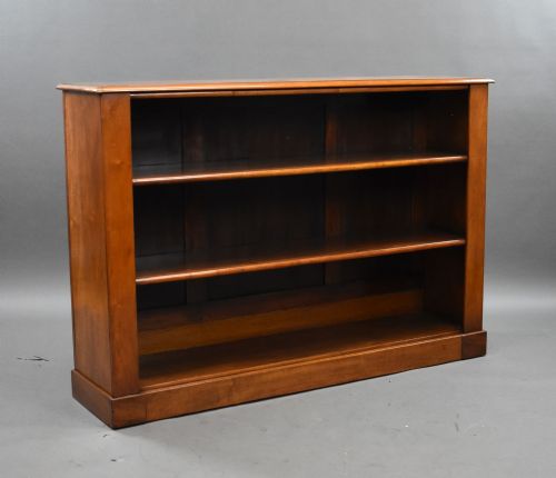 Victorian Walnut Open Bookcase
