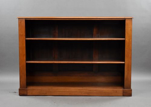 fig 1. Victorian Walnut Open Bookcase