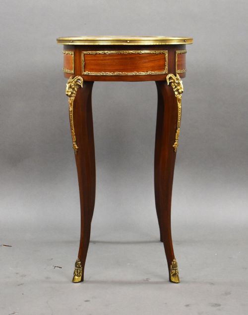 fig 3. 19th Century French Mahogany and Inlaid Occasional Table with Ormolu Mounts
