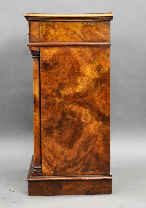 fig 2. Victorian Burr Walnut Pot Cupboard
