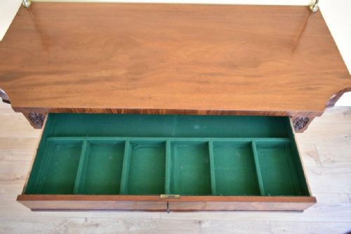 REGENCY MAHOGANY SERVING TABLE - ADDITIONAL PHOTO 10