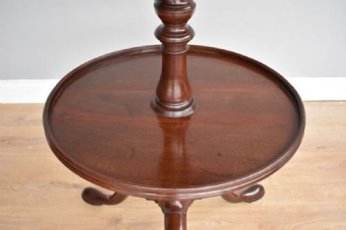 GEORGE III MAHOGANY DUMBWAITER - ADDITIONAL PHOTO 4
