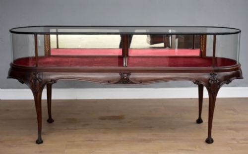 fig 1. Victorian Mahogany Shop Display Cabinet