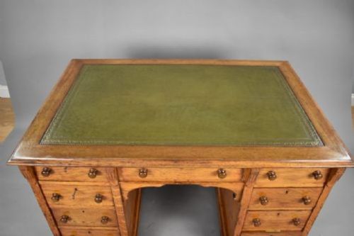 VICTORIAN OAK DESK - ADDITIONAL PHOTO 8