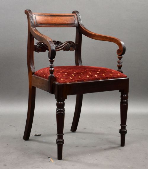 fig 1. Set of 12 Regency Mahogany Dining Chairs
