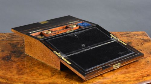 fig 2. Victorian Burr Walnut Writing Slope