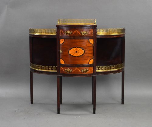 Victorian Mahogany Inlaid Side Cabinet