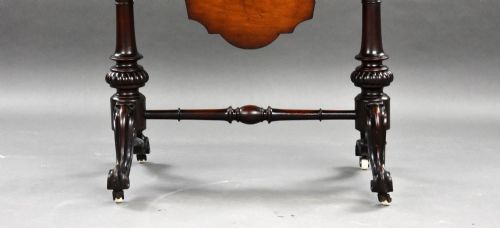 VICTORIAN MAHOGANY WORK TABLE - ADDITIONAL PHOTO 8