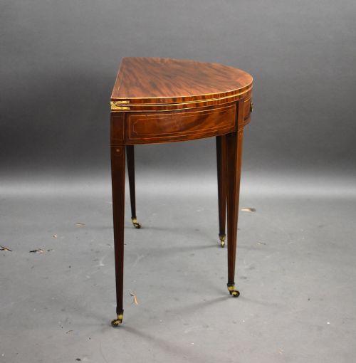 GEORGE III MAHOGANY TEA TABLE - ADDITIONAL PHOTO 6
