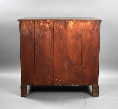 REGENCY MAHOGANY INLAID CHEST OF DRAWERS - ADDITIONAL PHOTO 3