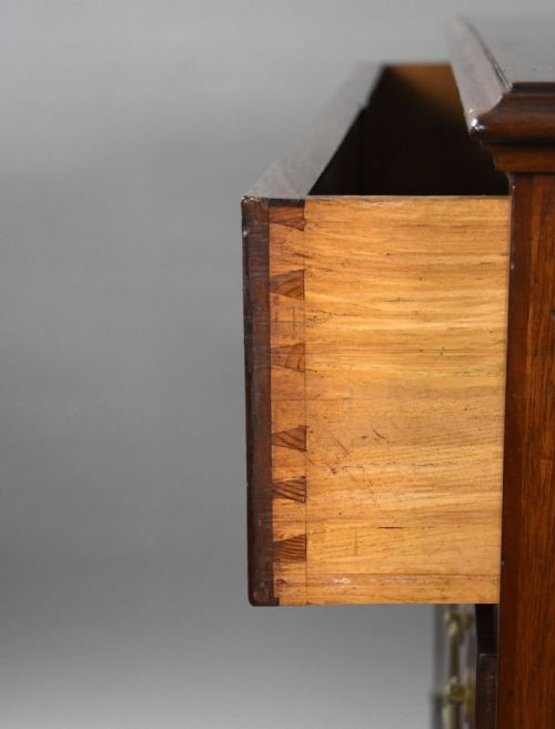 REGENCY MAHOGANY INLAID CHEST OF DRAWERS - ADDITIONAL PHOTO 8