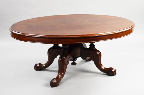 Victorian Mahogany Oval Coffee Table