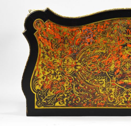 LOUIS XV STYLE BOULLE MARQUETRY CARD TABLE BY EDWARDS ROBERTS - ADDITIONAL PHOTO 15