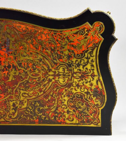 LOUIS XV STYLE BOULLE MARQUETRY CARD TABLE BY EDWARDS ROBERTS - ADDITIONAL PHOTO 17