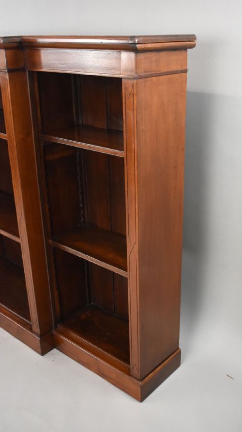 VICTORIAN MAHOGANY OPEN BOOKCASE - ADDITIONAL PHOTO 2