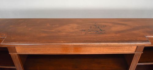 VICTORIAN MAHOGANY OPEN BOOKCASE - ADDITIONAL PHOTO 7