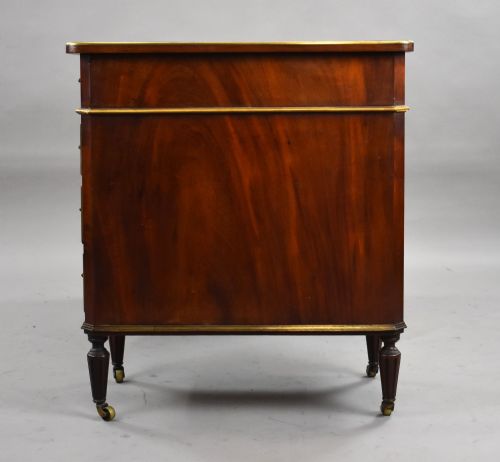 19TH CENTURY FRENCH BRASS INLAID MAHOGANY WRITING TABLE - ADDITIONAL PHOTO 5